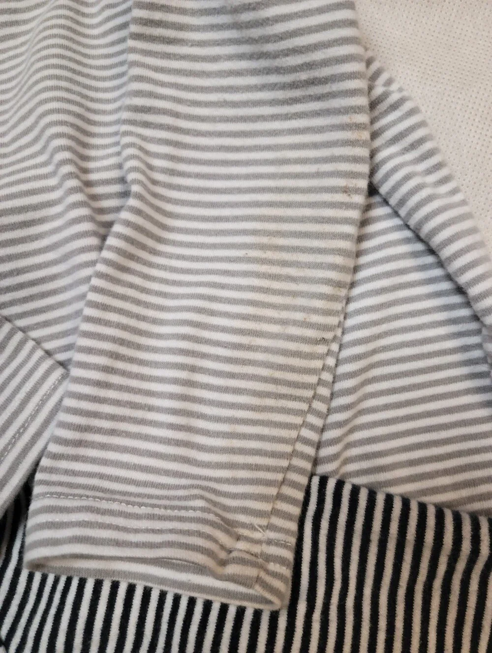 12pc Boys 3-6m & 6m Fall Bundle Gingham Stripe Cotton Knit Sets